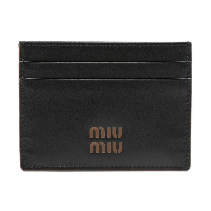 Miu Miu Logo Leather Card Holder for Women