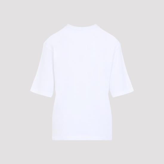 JACQUEMUS White Cotton Short Sleeve T-Shirt