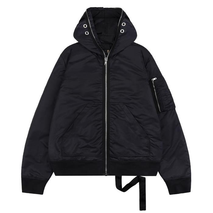 Rick Owens Darkshadow Gimp Eyelet Detail Hooded Jacket DU01D1772 BR 09