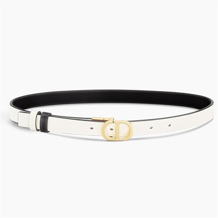 DIOR 30 Montaigne Reversible Belt Calfskin Leather 20mm B0446UWGA M911
