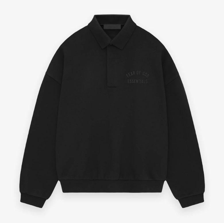 Fear of God Essentials Logo Single Button PK Polo Shirt 192BT244390F 001