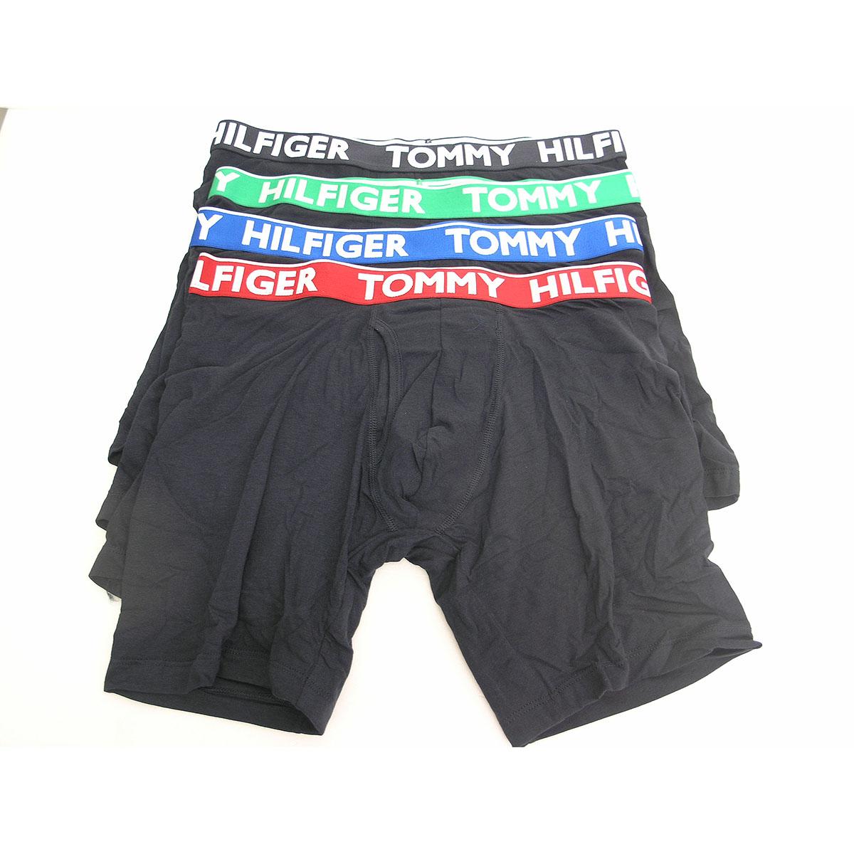 TOMMY HILFIGER Men’s Boxer Briefs 4-Pack Navy Underwear Set 09T4493