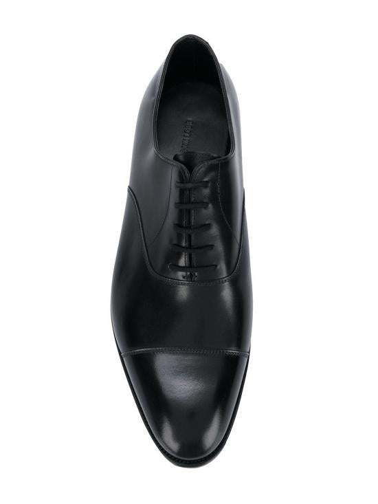 JOHN LOBB Black Leather Dress Shoes
