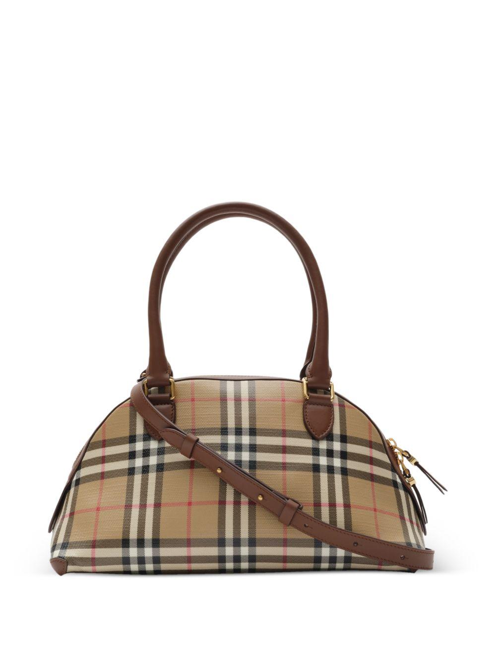 BURBERRY Leather Tote Bag Brown Women’s Handbag