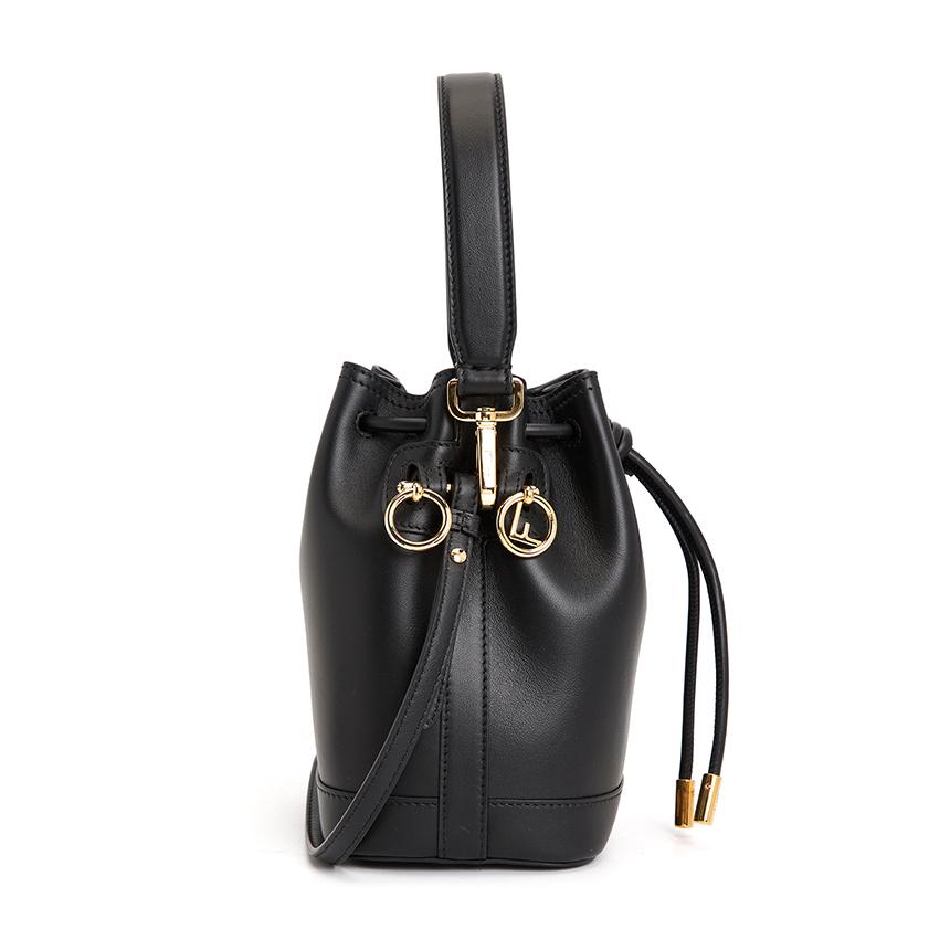 FENDI Mon Tresor Women’s Leather Bucket Shoulder Bag 8BS109 AYJ1 F0KUR