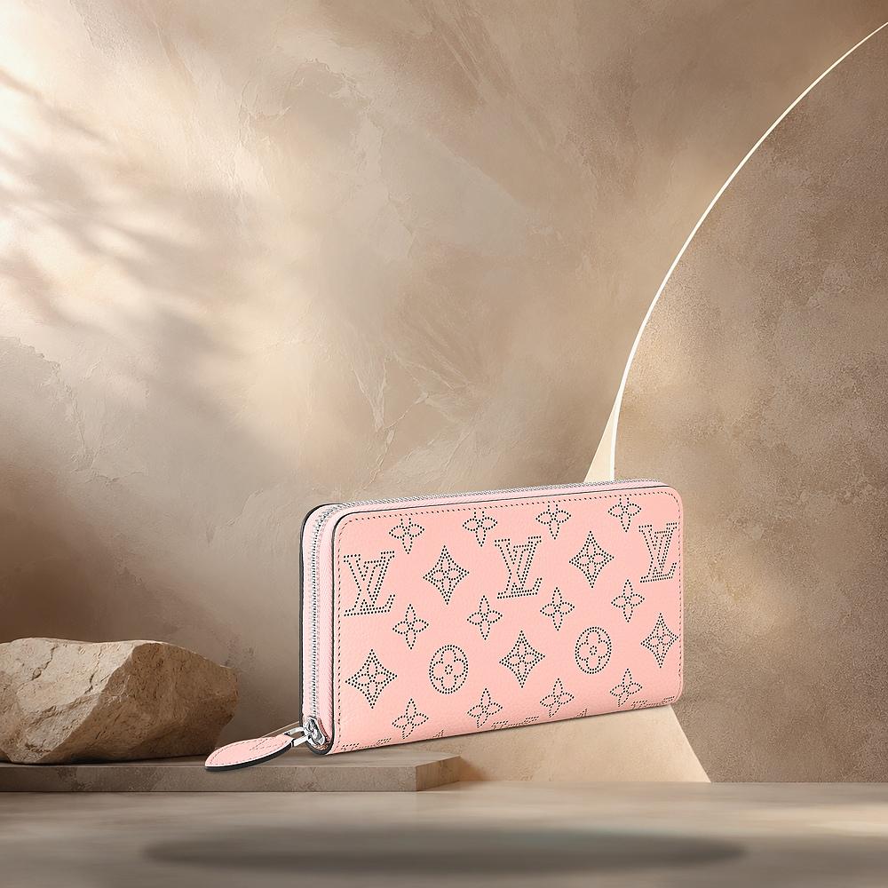 Louis Vuitton Rose Jasmin Pink Zip Wallet Compact Wallet