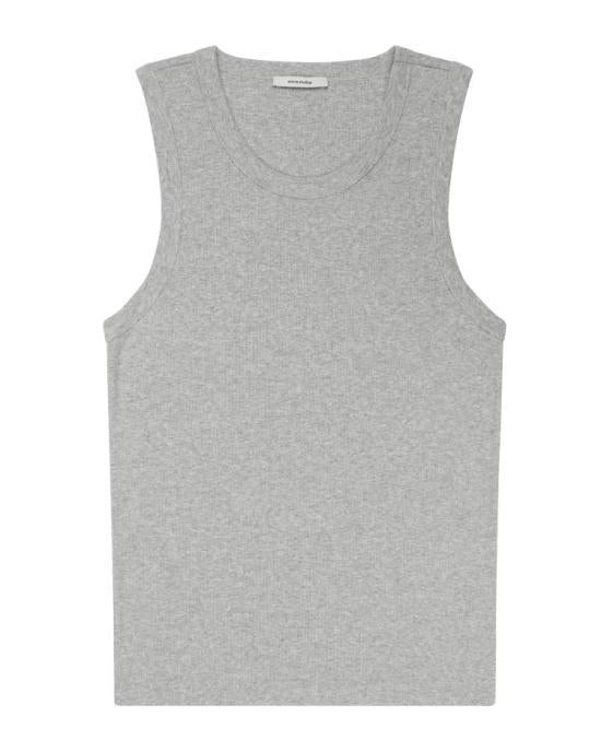Entire Studios Grey Marle Sleeveless T-Shirt for Men ENTU261 PRSL 045