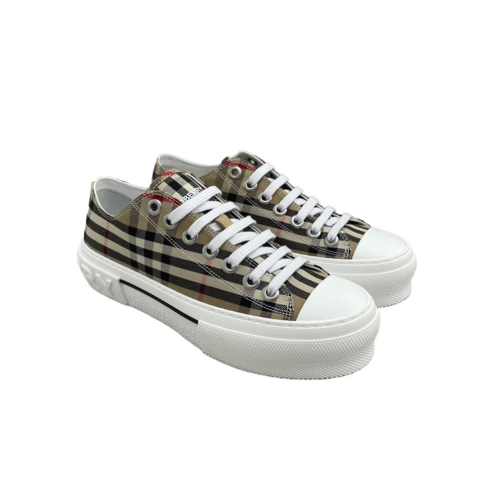 BURBERRY Vintage Check Cotton Men's Low-Top Sneakers 8049745