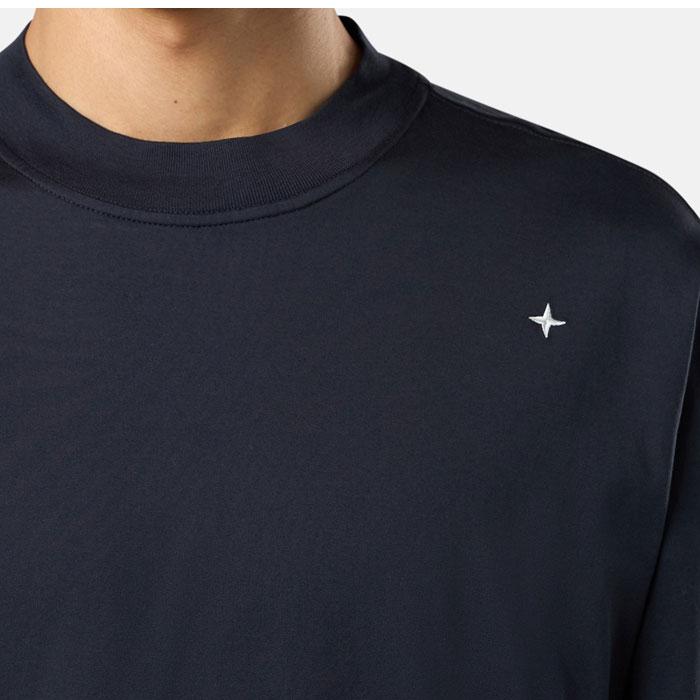 STONE ISLAND Navy Long Sleeve T-Shirt
