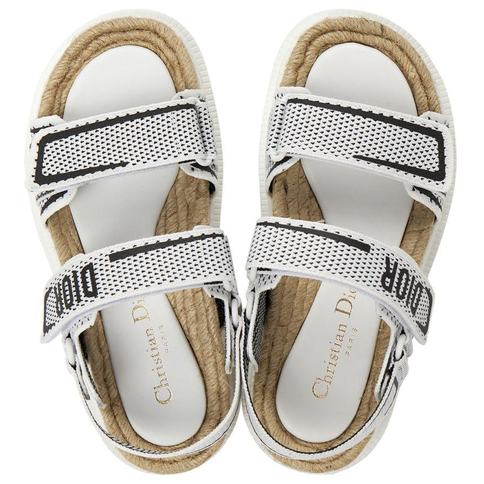DIOR Women’s Sandals Black Leather Strappy Sandals