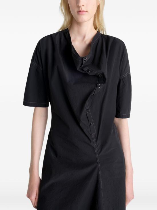 Lemaire Midi Dress DR1158 LF1399 999 BLACK DOM