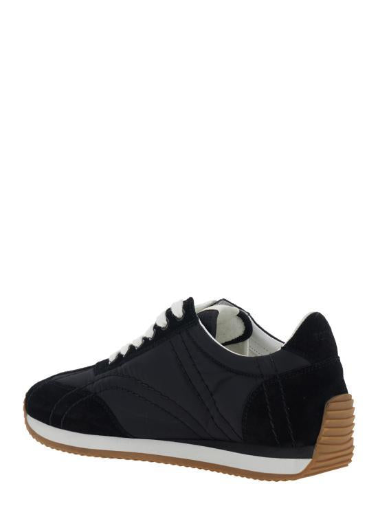 Toteme Black Leather Sneakers 251WAS1544 FB0137001