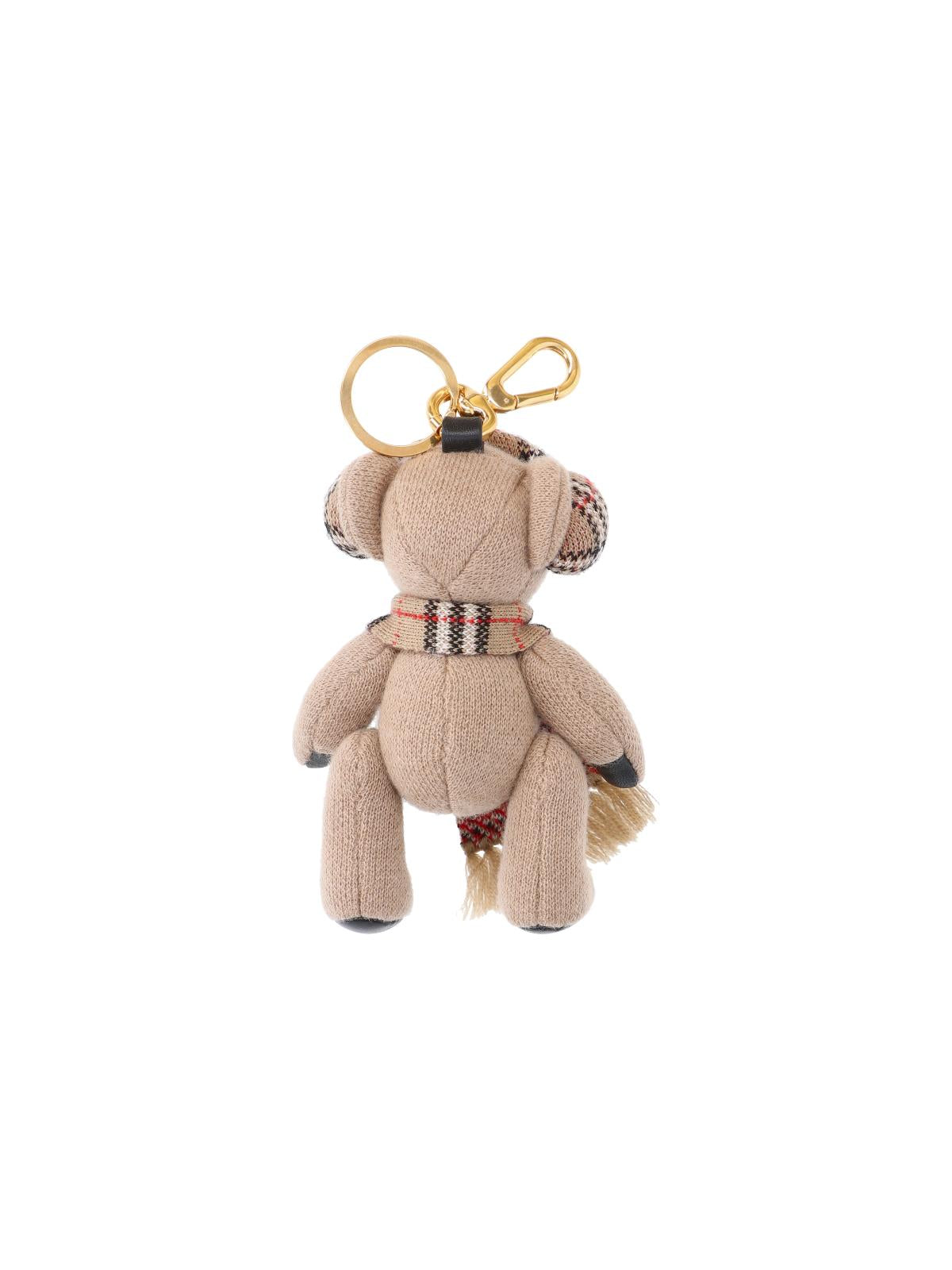 BURBERRY Leather Check Keyring