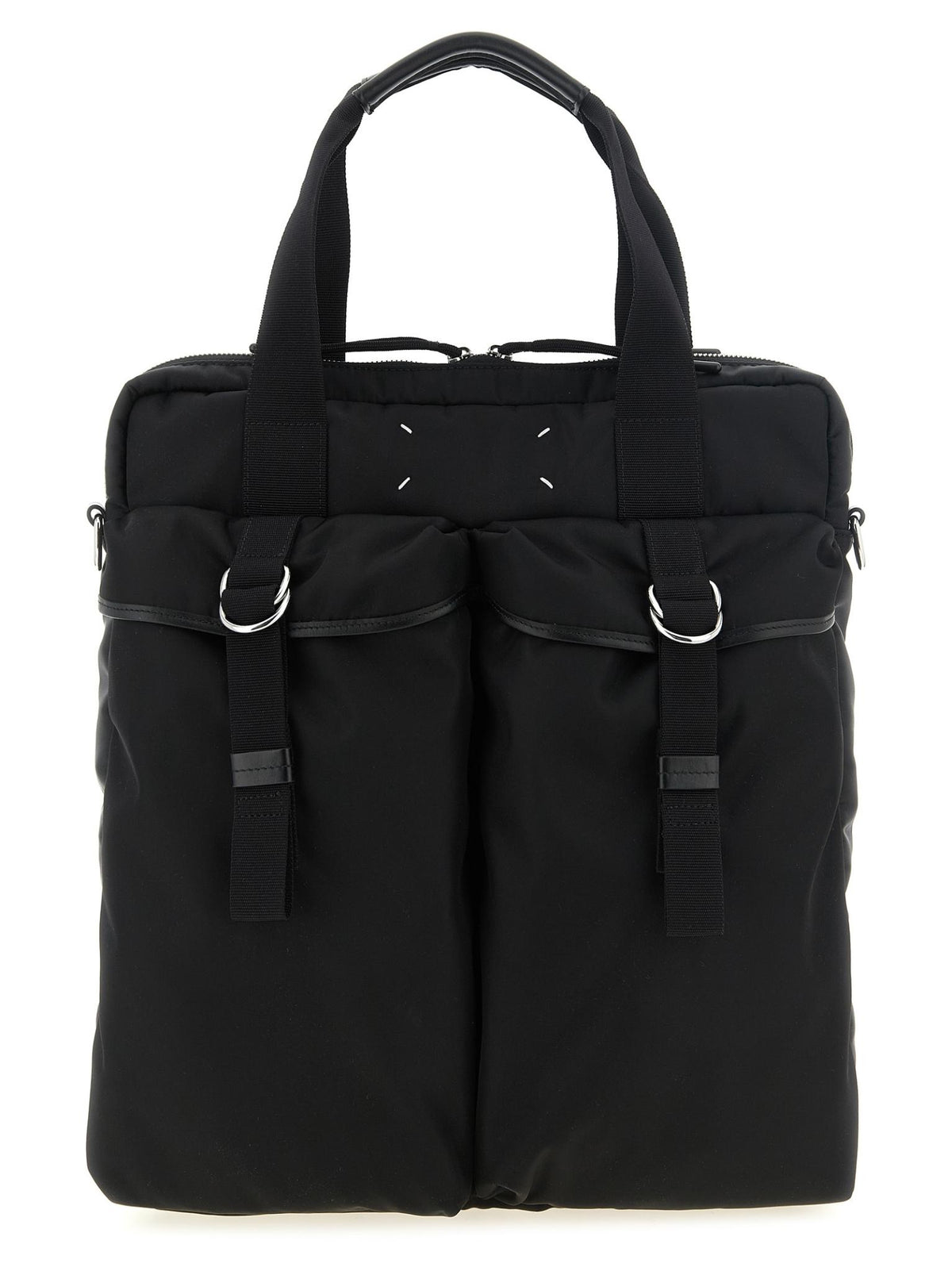 Maison Margiela Black Leather Tote Bag