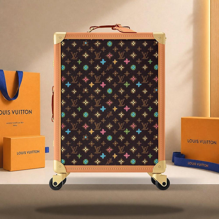 Louis Vuitton Rolling Trunk Chocolate Brown Travel Bag M25241