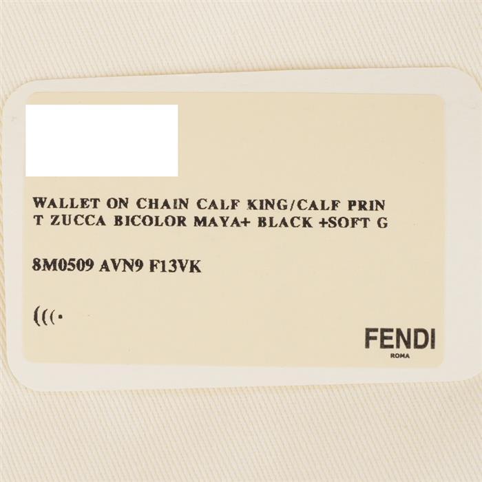 FENDI Women's Diamond FF Wallet on Chain Crossbody Bag