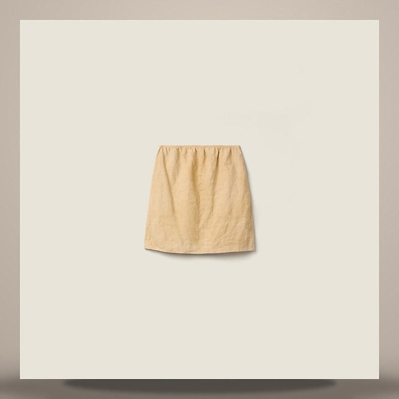 Miu Miu Linen Midi Skirt MG2768 6733 F0K57