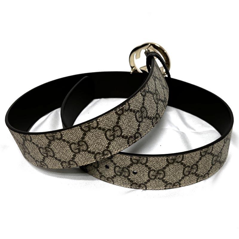 GUCCI Unisex Leather Belt 370543 KGDHG 9643
