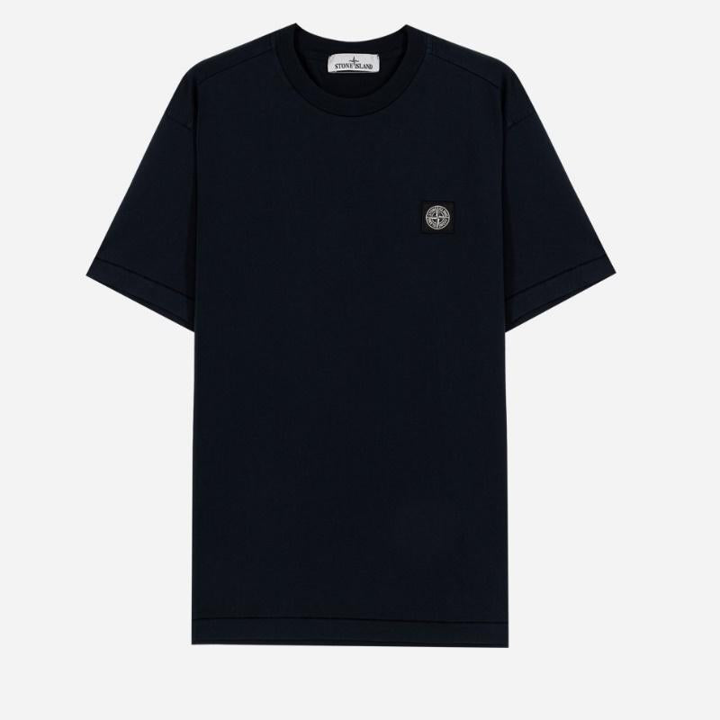 STONE ISLAND Men’s Slim Fit Short Sleeve T-Shirt White Cotton