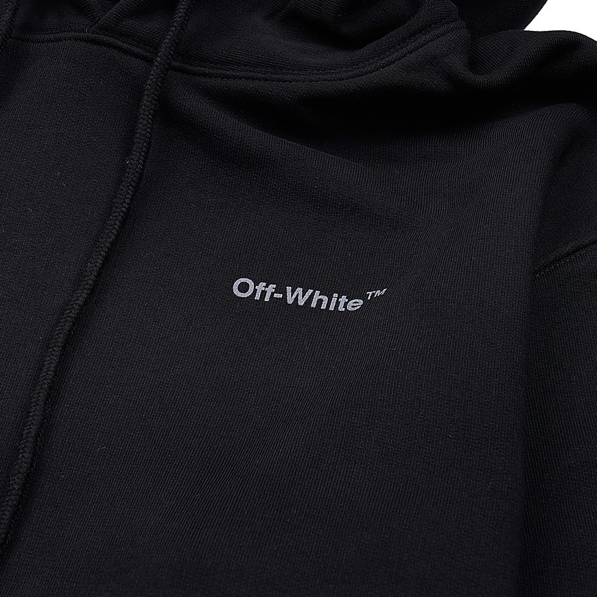 OFF WHITE Men's Diag Outline Slim Fit Hoodie OMBB097C99FLE0011010