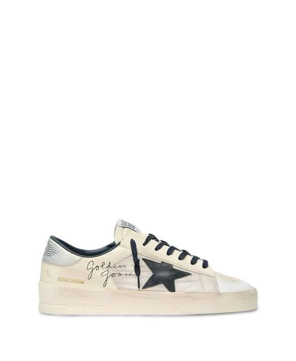 GOLDEN GOOSE Leather Star Low-Top Sneakers for Men
