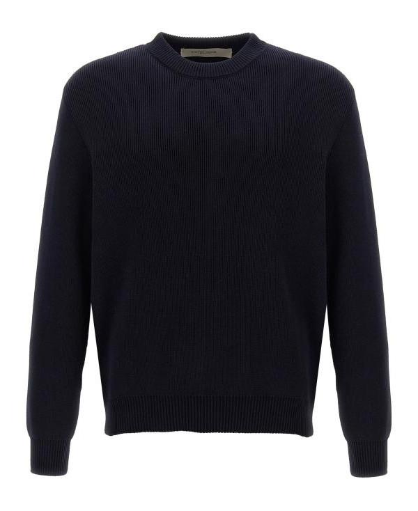 GOLDEN GOOSE Back Logo Cotton Crewneck Sweater