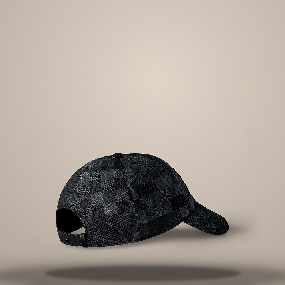 Louis Vuitton Black LV Lovers Damoflage Rubber Cap M5016