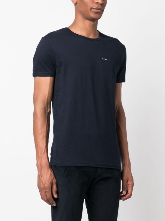 Paul Smith Navy Short Sleeve T-Shirt for Men