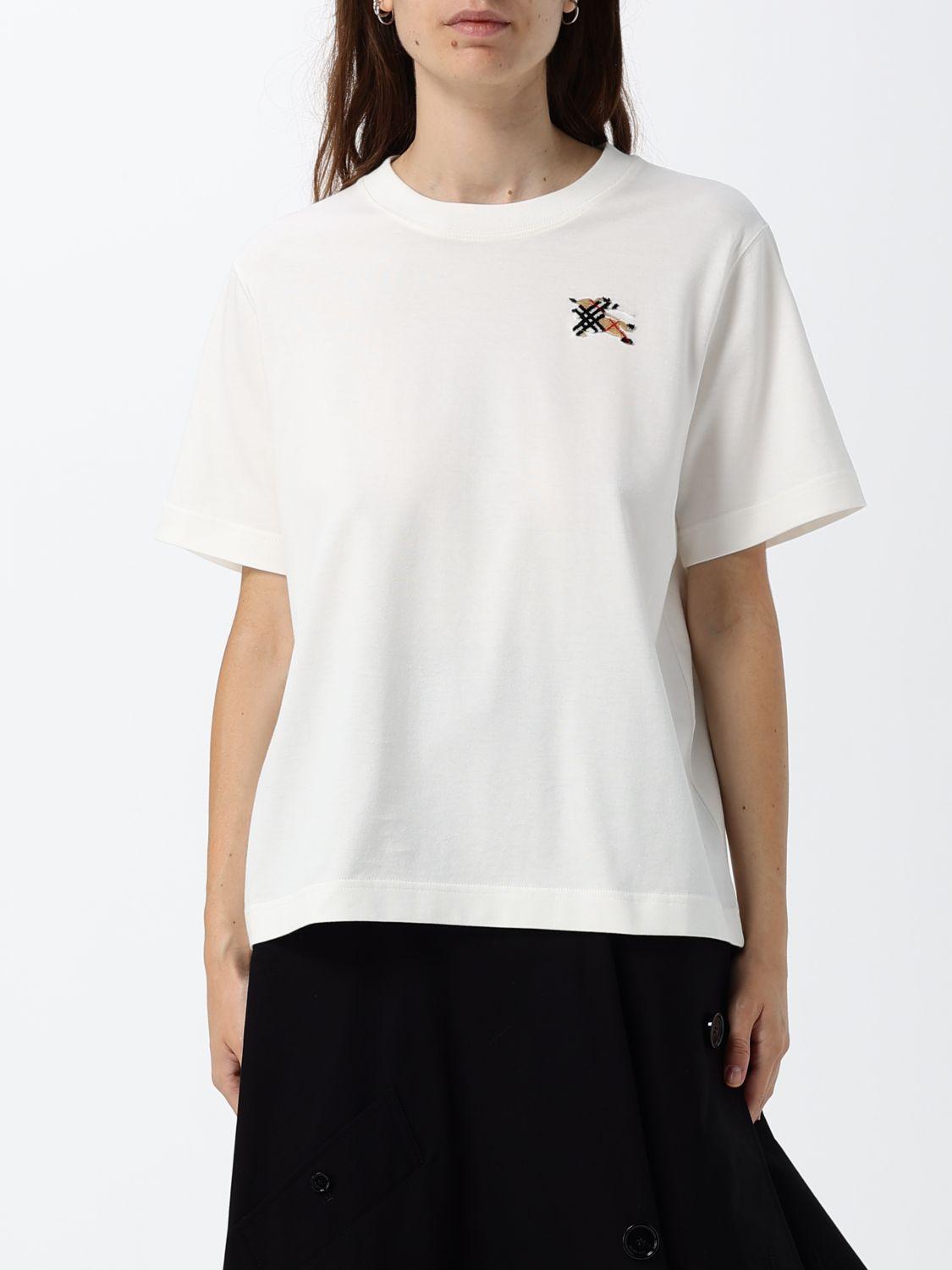 BURBERRY Short Sleeve T-Shirt Cotton Black Women’s Top