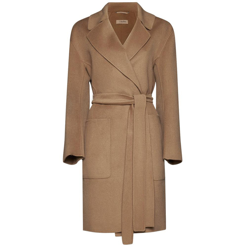 Max Mara Women's Brown Belted Wool Coat 2390160239 045