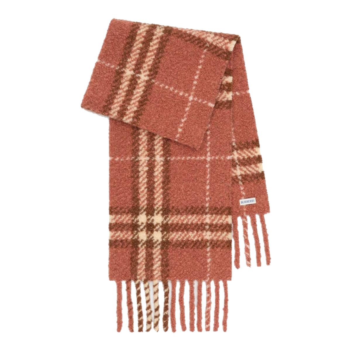 BURBERRY Wool Cashmere Check Scarf