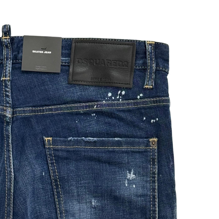 Dsquared2 Skater Jeans Blue Denim Pants for Men S74LB1556