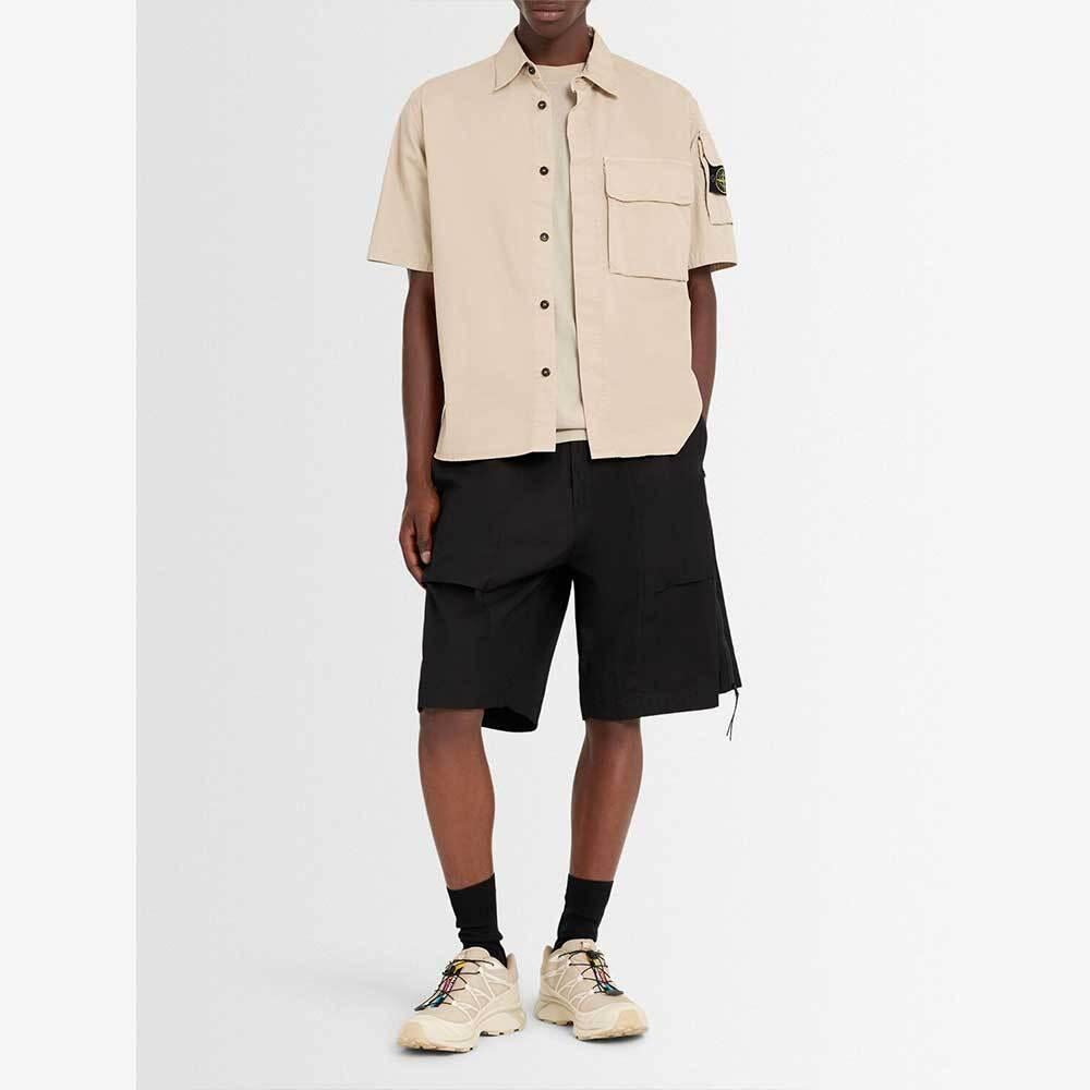 STONE ISLAND Desert Short-Sleeve Overshirt Jacket for Men