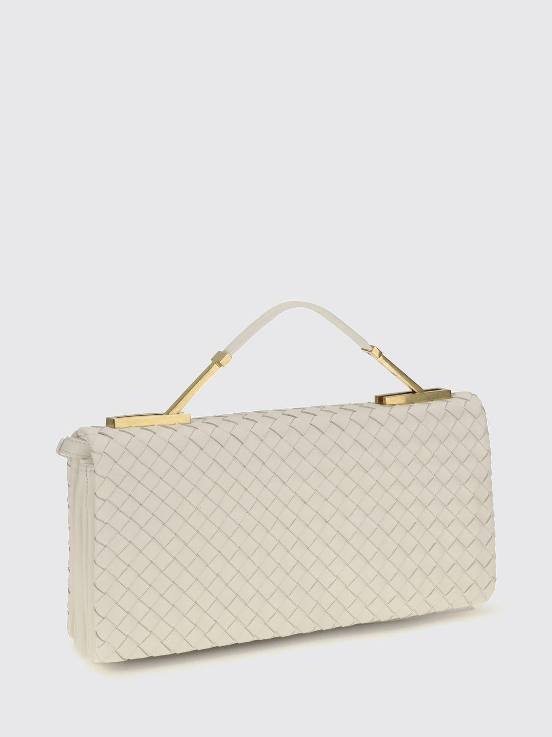 Bottega Veneta Leather Clutch Bag Brown