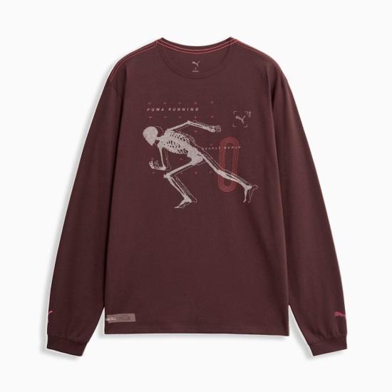PUMA Long Sleeve Sweatshirt Black Men’s Top 529766 02