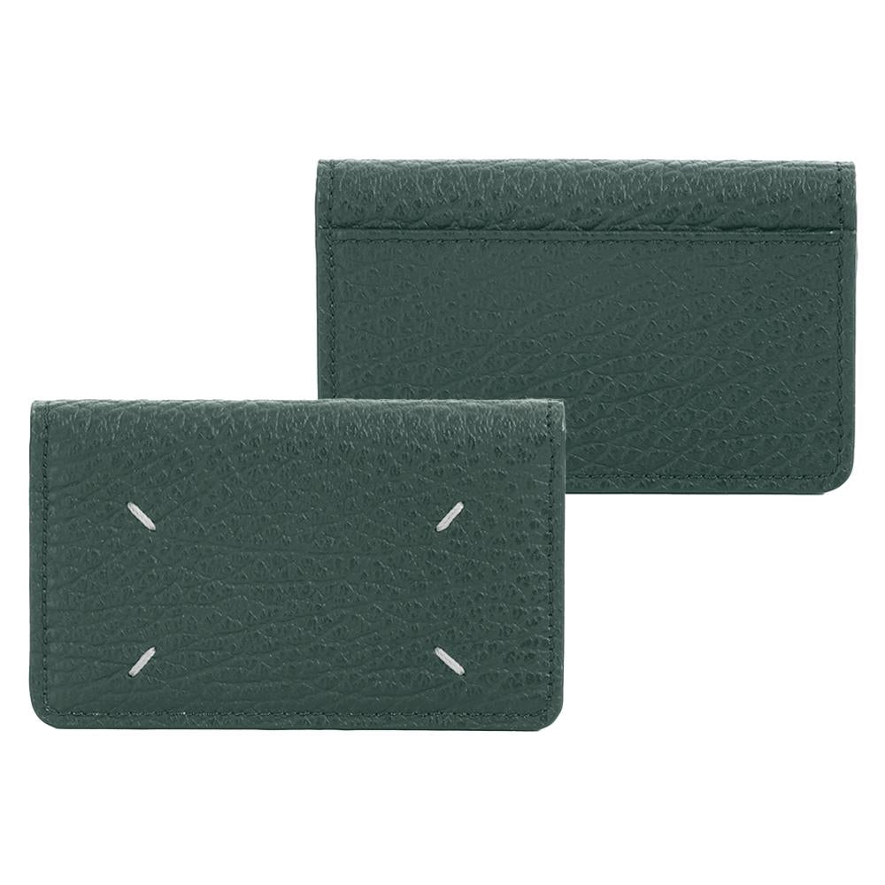 Maison Margiela Signature Stitch Leather Card Holder Wallet T7162