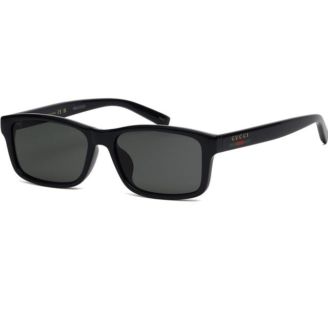 GUCCI Rectangular Acetate Sunglasses Unisex Asian Fit Black GG1986 SA 001