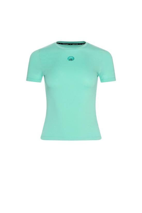Marine Serre Light Aqua Green Short Sleeve T-Shirt