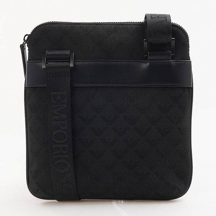 Emporio Armani Men’s Jacquard Eagle Crossbody Bag
