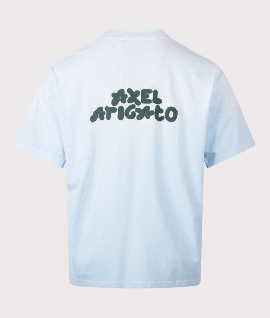 AXEL ARIGATO Short Sleeve T-Shirt for Men A3861003 POWDER BLUE DOM