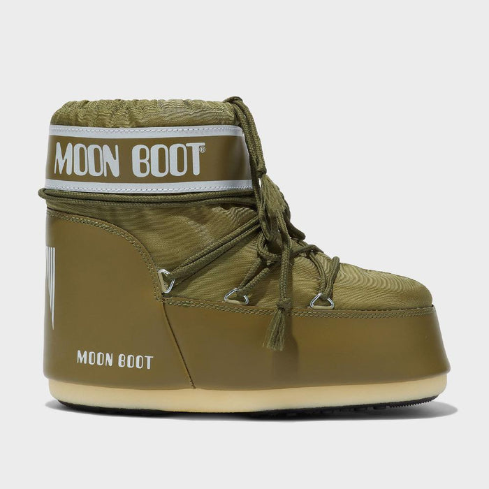 MOON BOOT Icon Low Nylon Winter Boots Khaki Women 1409340 M006