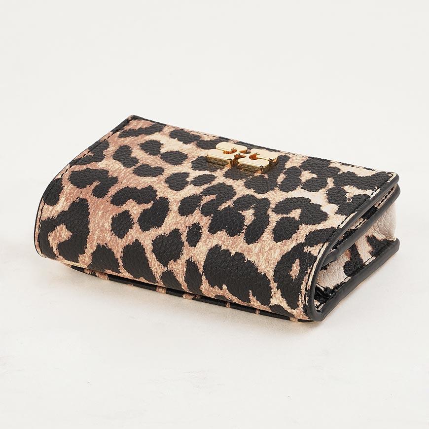 GANNI Women's Faux Leather Flap Card Holder B3010075 859