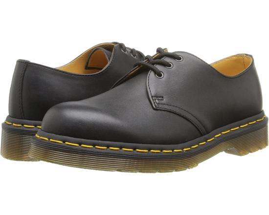 Dr.Martens Black Smooth Leather 1461 3-Eye Oxford Shoes