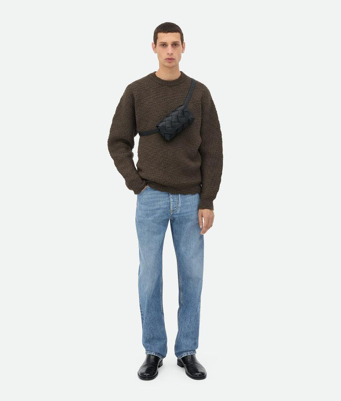 Bottega Veneta Intrecciato Diago Belt Bag Black