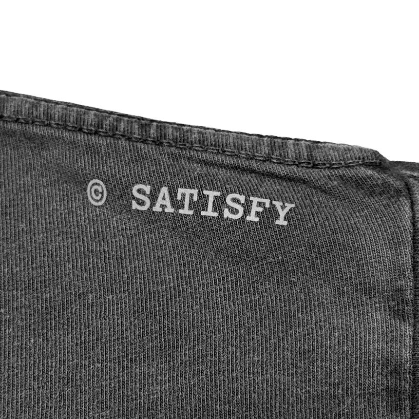 SATISFY Aged Black Moss Check Short Sleeve T-Shirt 11006 AB SAB 00A02