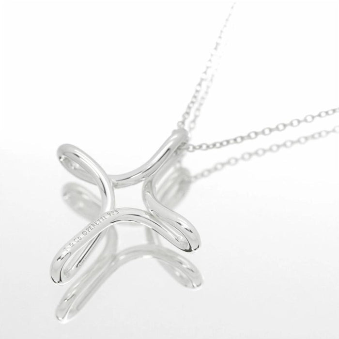 Tiffany & Co 925 Sterling Silver Cross Pendant Necklace 92 5