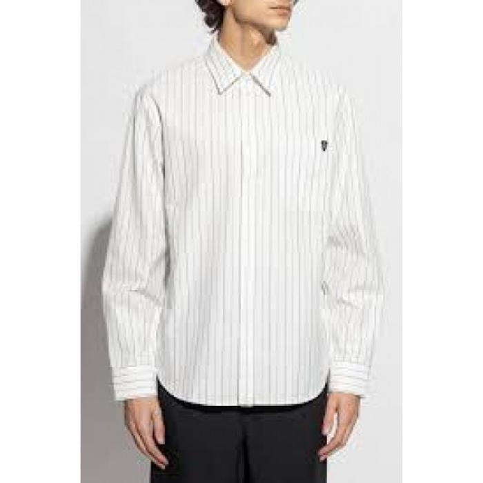 BURBERRY Stripe Cotton Long Sleeve Shirt