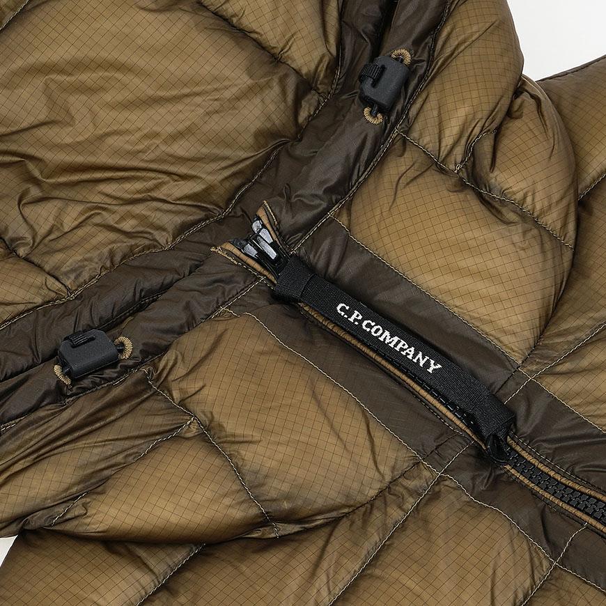CP Company Men’s DD Shell Hooded Lens Down Puffer Jacket Green