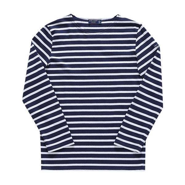 Saint James Kids Long Sleeve T-Shirt Marine Neige Navy/White
