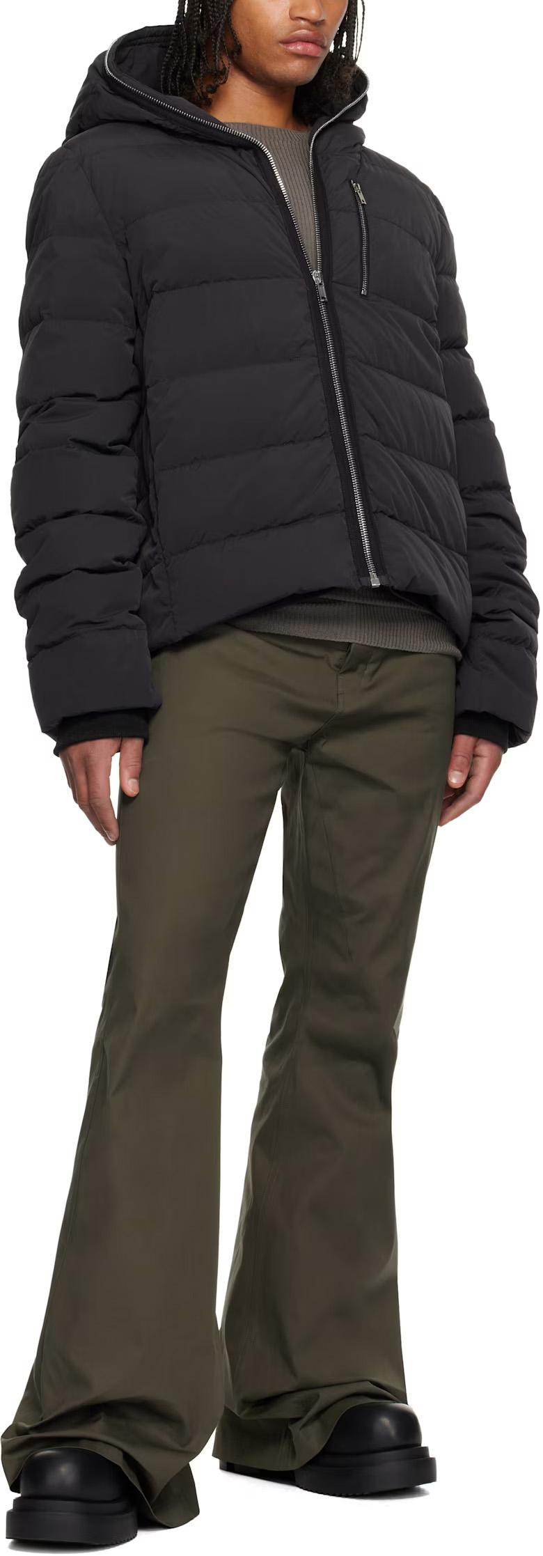 Rick Owens Gimp Goose Down Jacket Black Matte Nylon
